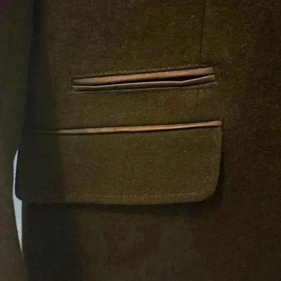 INC International Concepts Men’s Wool Blend Jacket Vegan Leather Accents SZ M - Picture 5 of 8